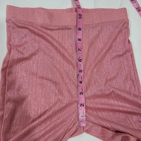 Poster Grl Size XS Disco‎ Pants Festival Rave Pink Shimmer Barbiecore Dolls Kill - Picture 6 of 11